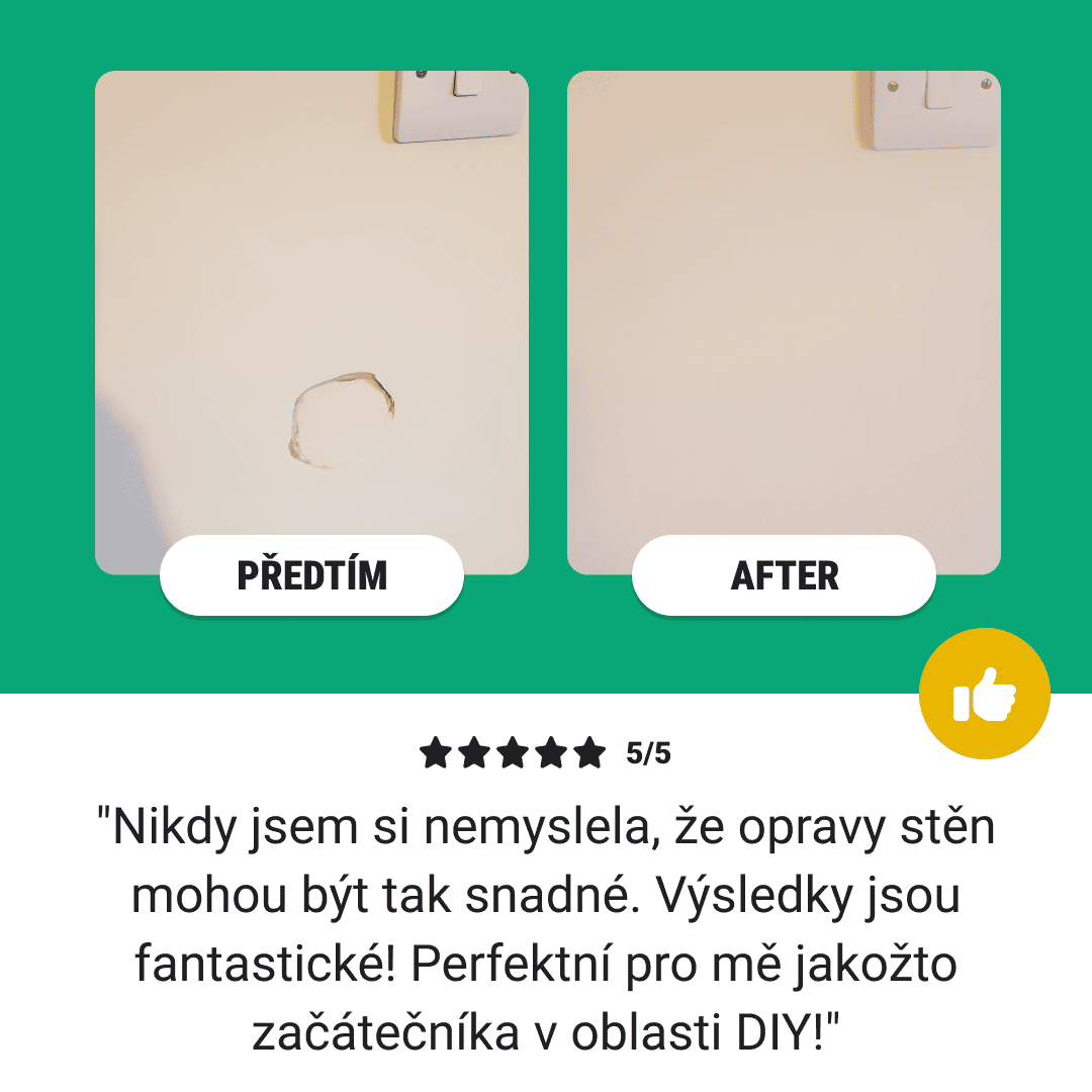 WALLMENDR® – Sada na opravu stěn a zakrytí skvrn (1+1 ZDARMA) - Obrázek 7