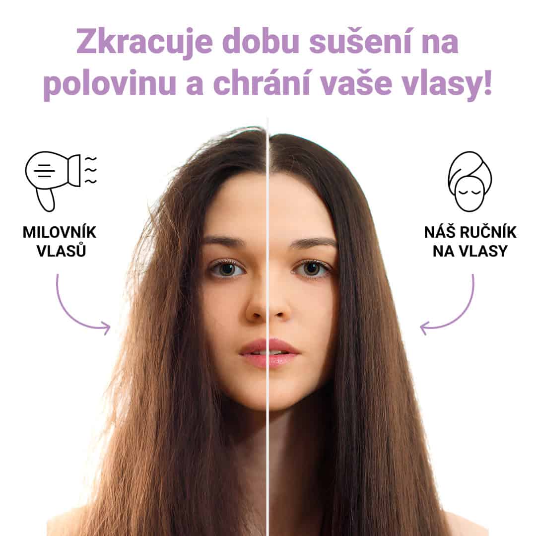 HAIRGLOW® – Rychleschnoucí Ručník na Vlasy (1+1 ZDARMA) - Obrázek 2