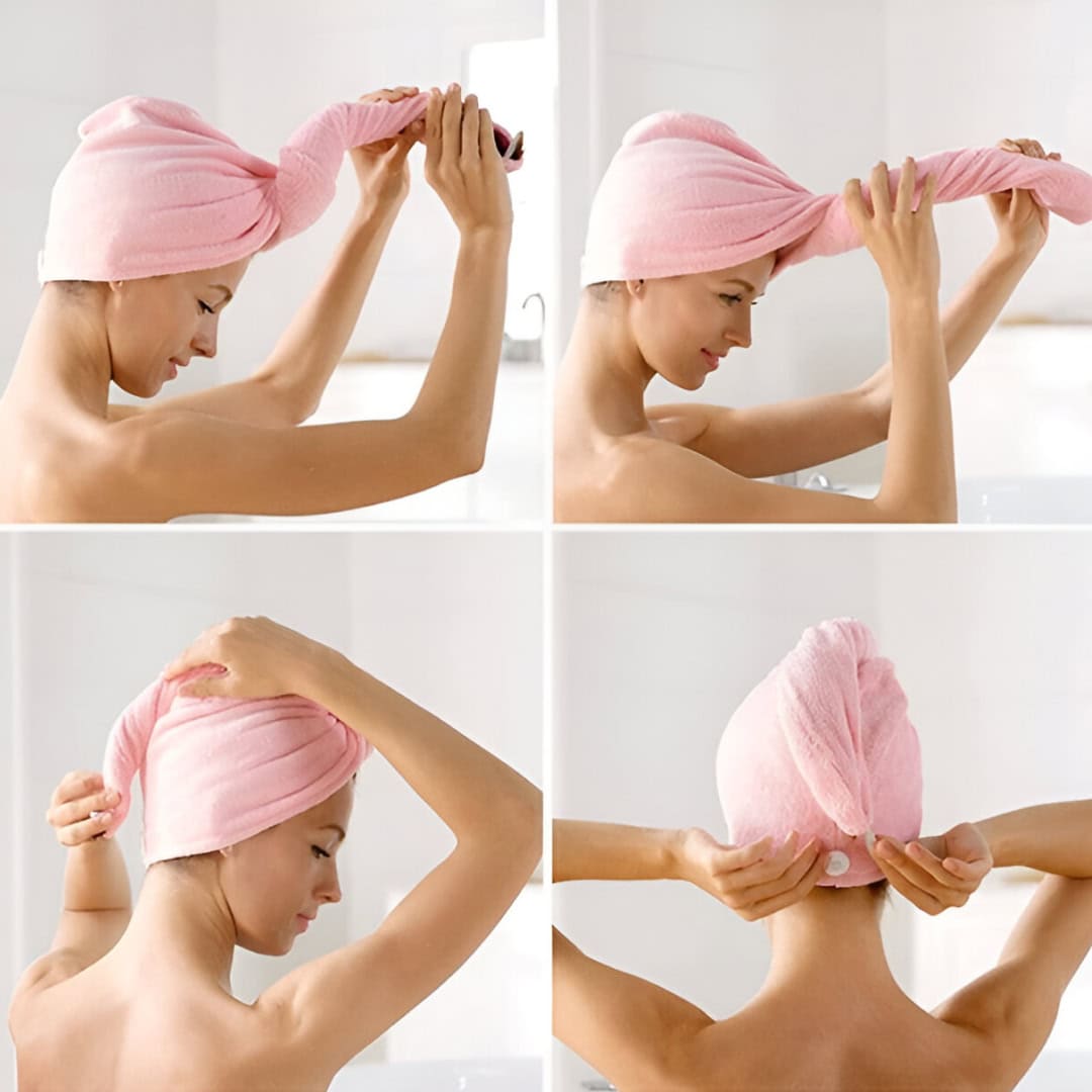 HAIRGLOW® – Rychleschnoucí Ručník na Vlasy (1+1 ZDARMA) - Obrázek 3