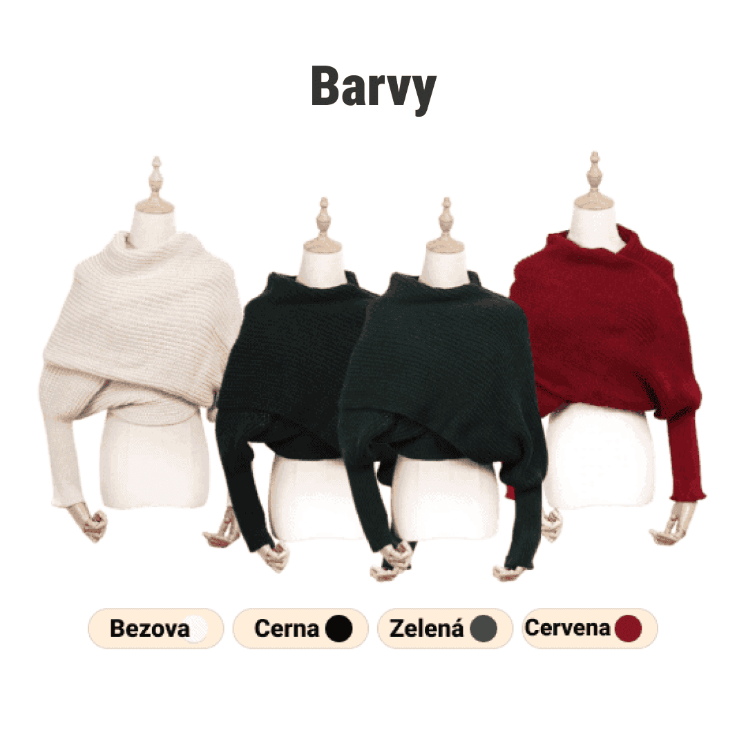 CozyWrap™ – Šála 2 v 1, která se promění v svetr - Obrázek 2