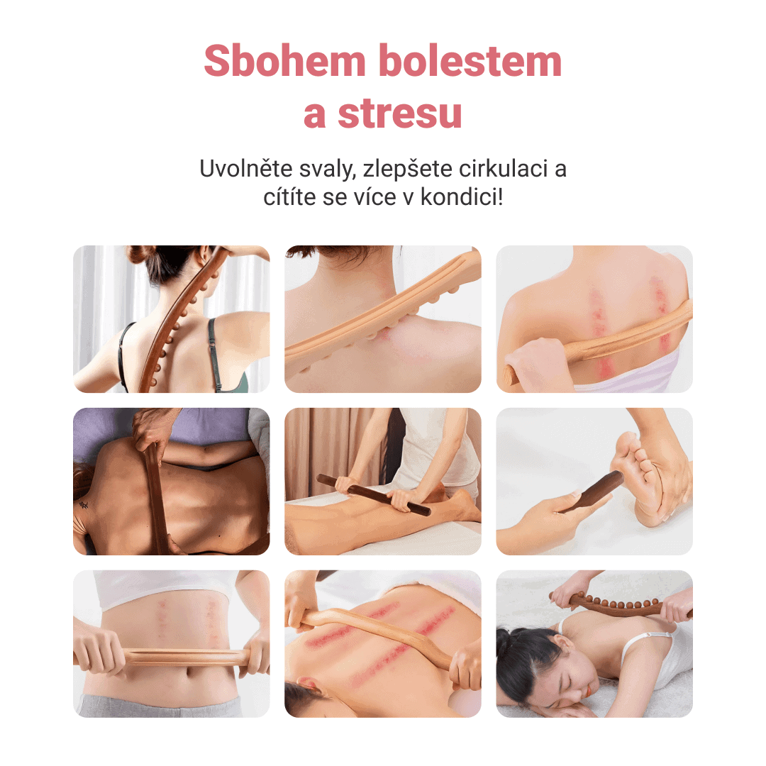 DŘEVĚNÁ TYČ NA LYMFATICKOU MASÁŽ - Obrázek 4