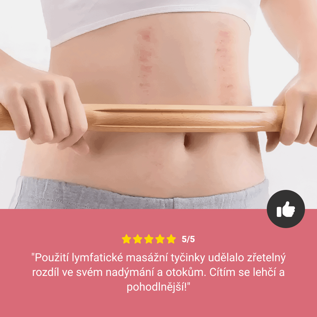 DŘEVĚNÁ TYČ NA LYMFATICKOU MASÁŽ - Obrázek 7