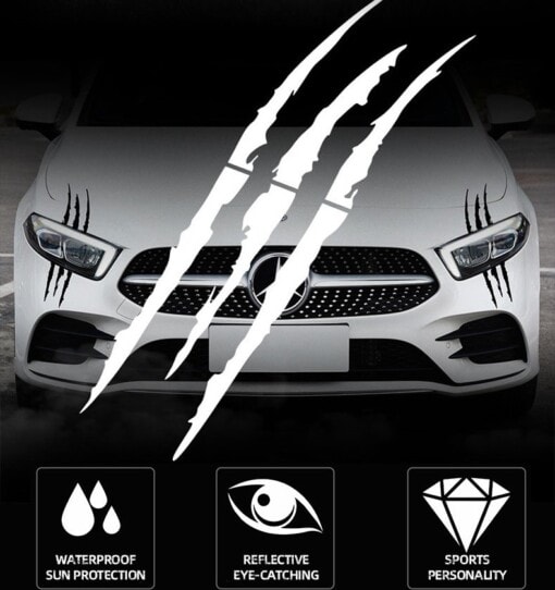 REFLEXNÍ NÁLEPKY NA AUTO MONSTERCLAW™ – 4 KS.