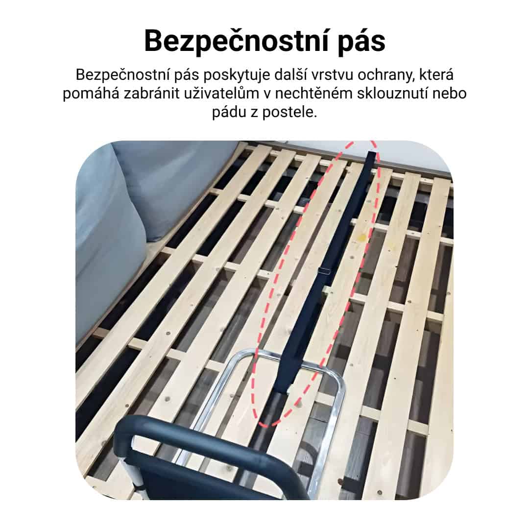 BEDMEDIC – madlo k posteli pro snadné a bezpečné vstávání a uléhání (vhodné pro všechny postele) - Obrázek 3