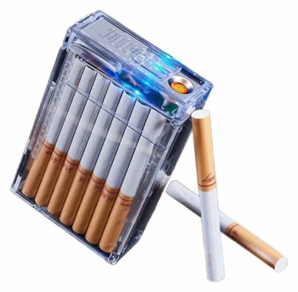 AKRYLOVÉ POUZDRO NA CIGARETY SE ZAPALOVAČEM ™ ELECTRIC LIGHTER - Obrázek 6