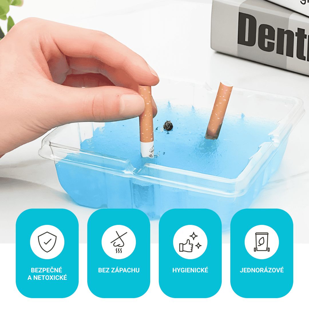 ASHFRESH: Přenosný popelník bez kouře a zápachu - 30kusů + 30kusů ZDARMA - Obrázek 6