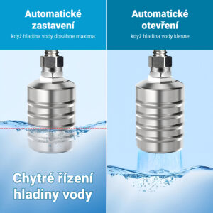 Alternative view of AQUALEVEL™ – Automatický ventil pro kontrolu hladiny vody