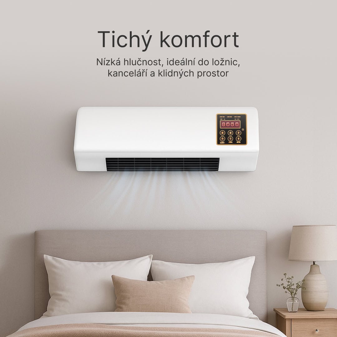 Enchantia – Ventilátor s funkcí vytápění a ventilace, montáž bez nářadí - Obrázek 4