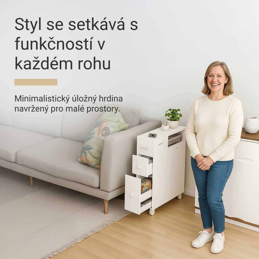 CornerEase™ - Úzká rohová skříňka do koupelny - Obrázek 2