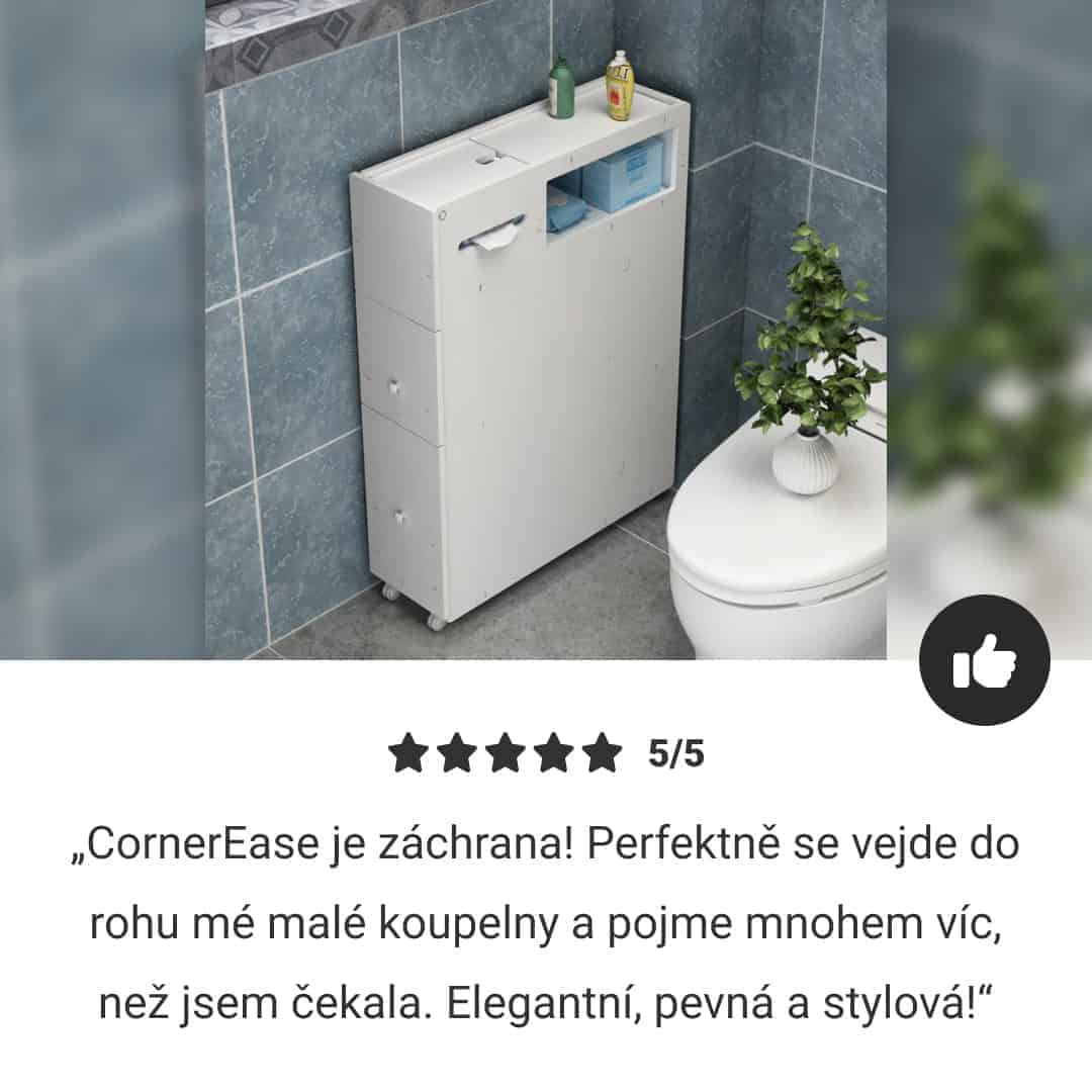 CornerEase™ - Úzká rohová skříňka do koupelny - Obrázek 7