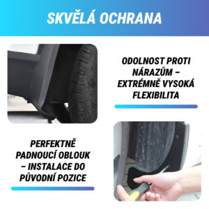 Alternative view of RuggedGuard™ - Blatník z měkké gumy pro vozidla - Univerzální sada 4 kusů pro auta a SUV