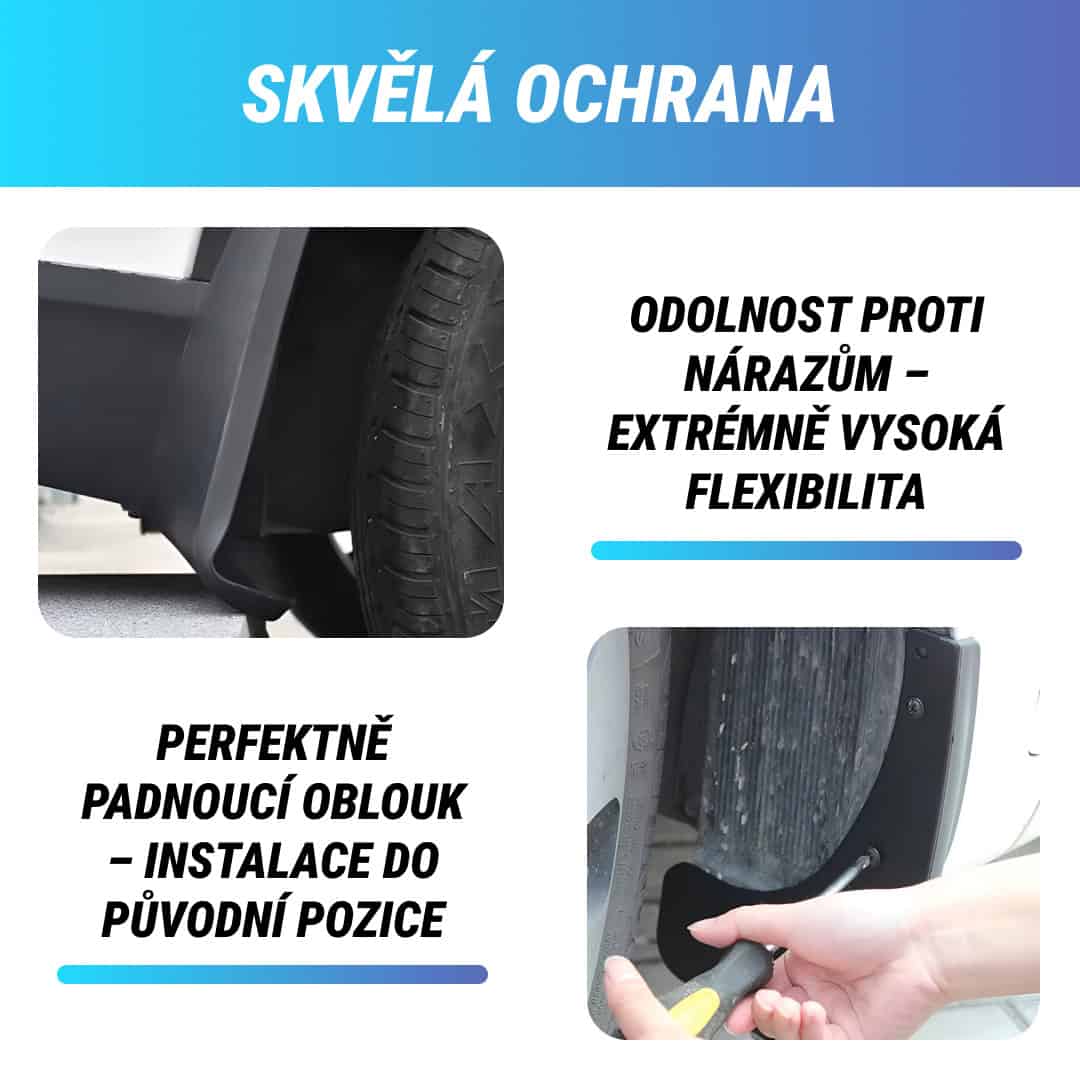 RuggedGuard™ - Blatník z měkké gumy pro vozidla - Univerzální sada 4 kusů pro auta a SUV - Obrázek 2